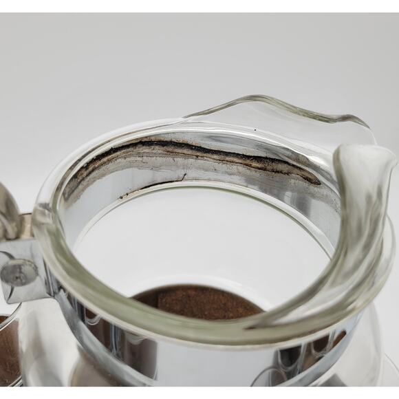 1950s Mid Century Modern Insulated Chrome Hellerware Pitcher & Glass Set MCM - Picture 4 of 16